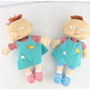Rugrats Phil & Lil Plush 12” Twin Kids Doll Figures Vintage 1998 Mattel Set Of 2